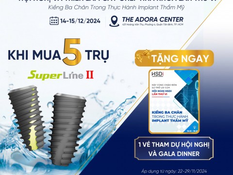 NHẬN NGAY VÉ THAM DỰ HỘI NGHỊ HDSI 2024 KHI MUA 5 TRỤ SUPERLINE