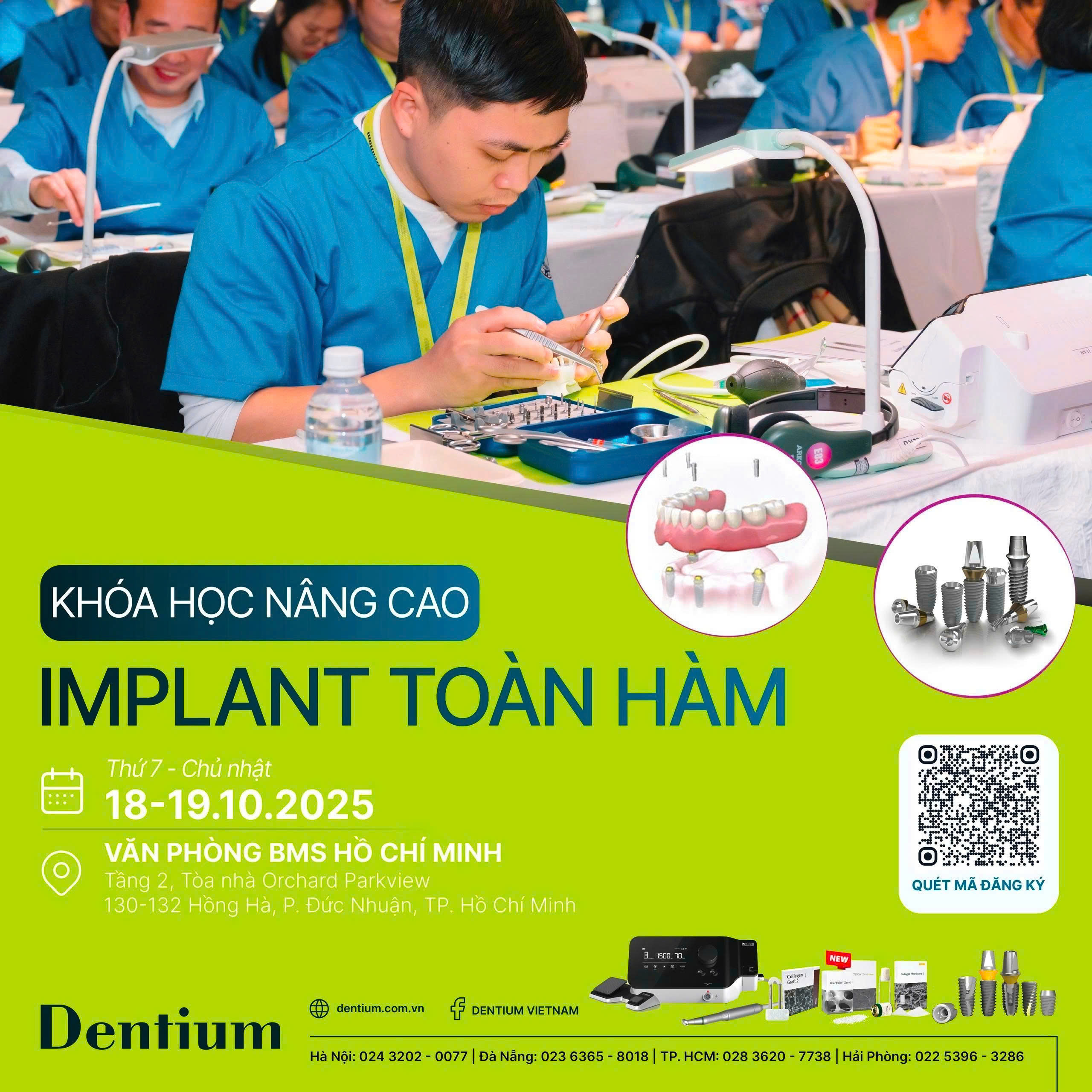 KHÓA HỌC NÂNG CAO IMPLANT TOÀN HÀM TẠI HỒ CHÍ MINH