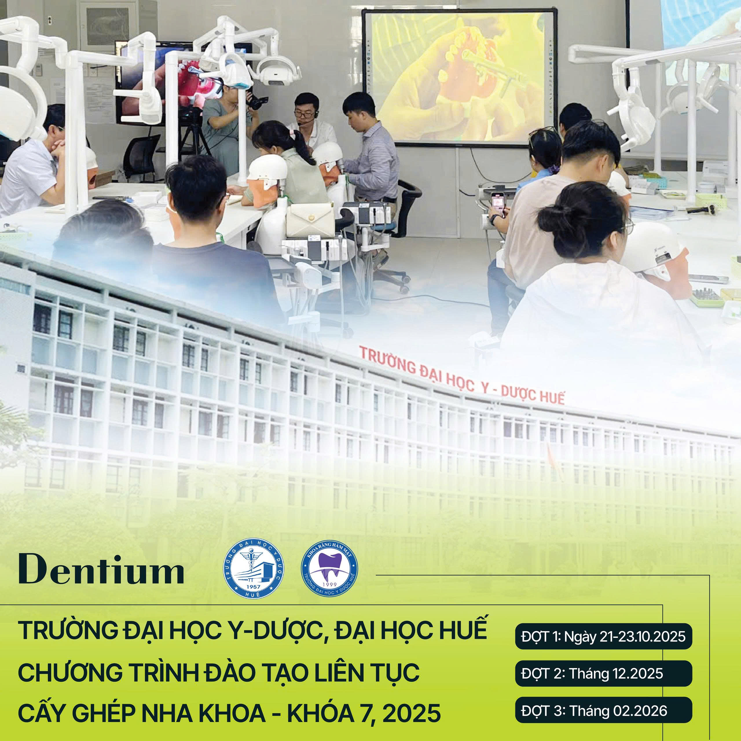 CHƯƠNG TRÌNH ĐÀO TẠO LIÊN TỤC CẤY GHÉP NHA KHOA - KHÓA 7 (NĂM 2025)